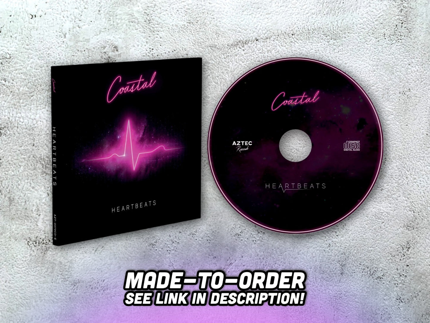 COASTAL - Heartbeats - CD-R (made-to-order, see description)