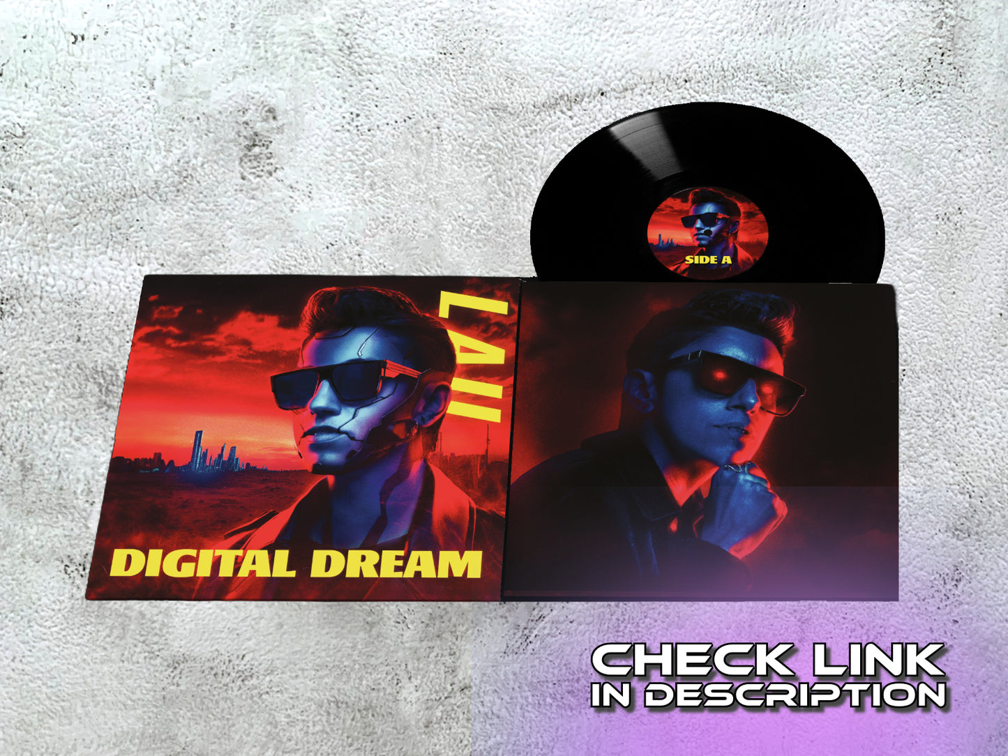 LAU - Digital Dream - 12" BLACK VINYL (made-to-order, see description)