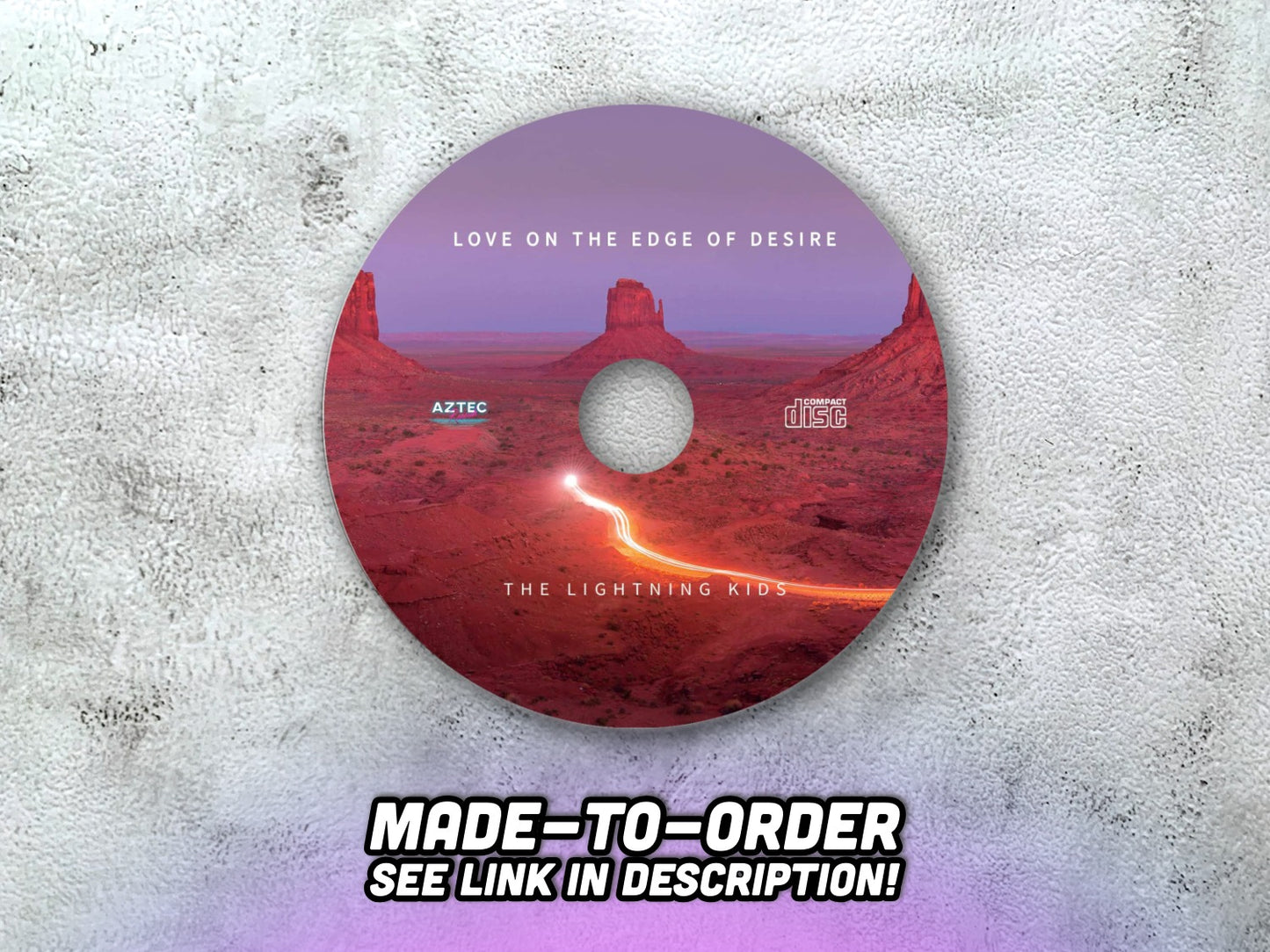 THE LIGHTNING KIDS - Love On The Edge Of Desire - CD-R (made-to-order, see description)