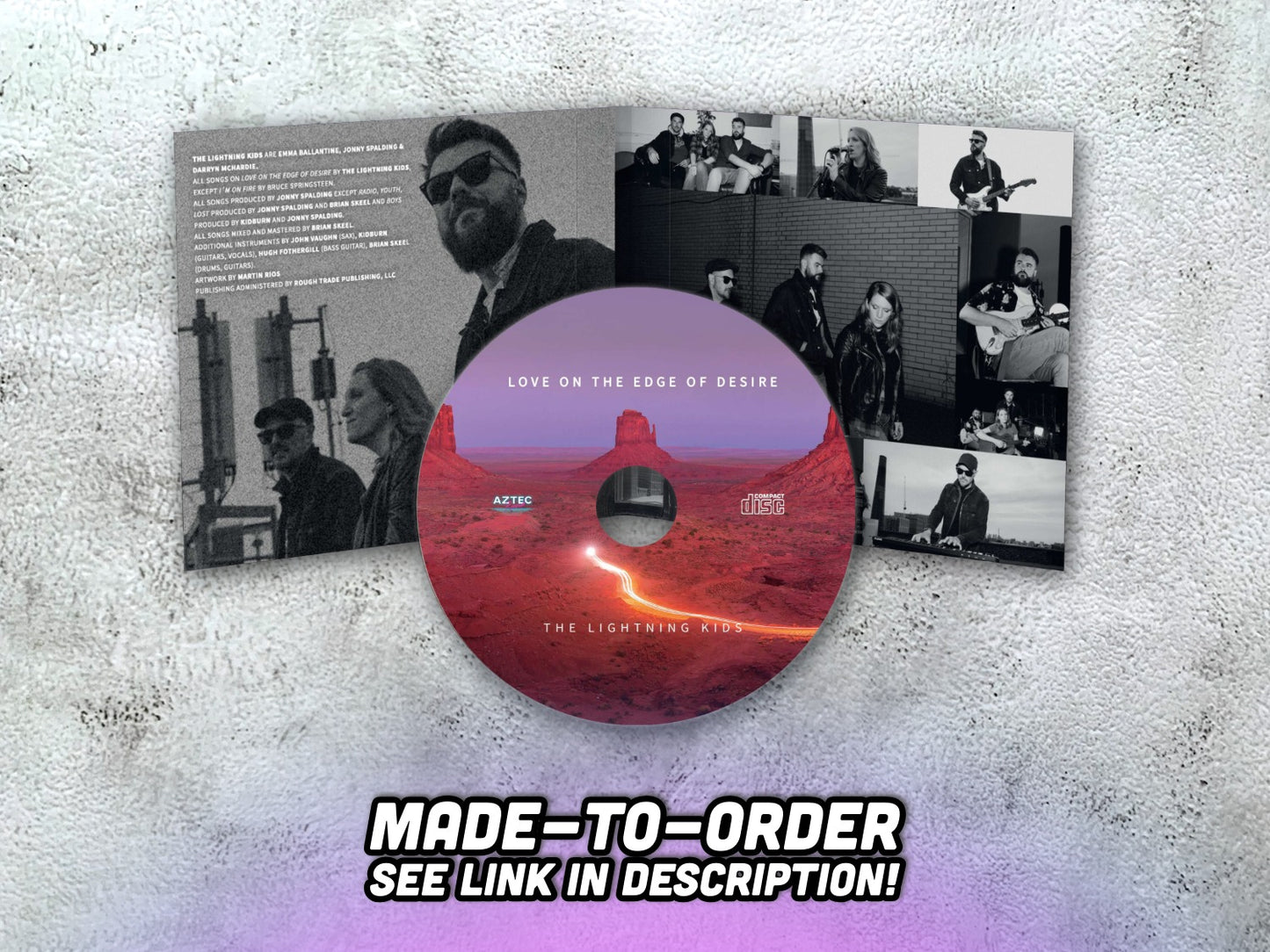 THE LIGHTNING KIDS - Love On The Edge Of Desire - CD-R (made-to-order, see description)