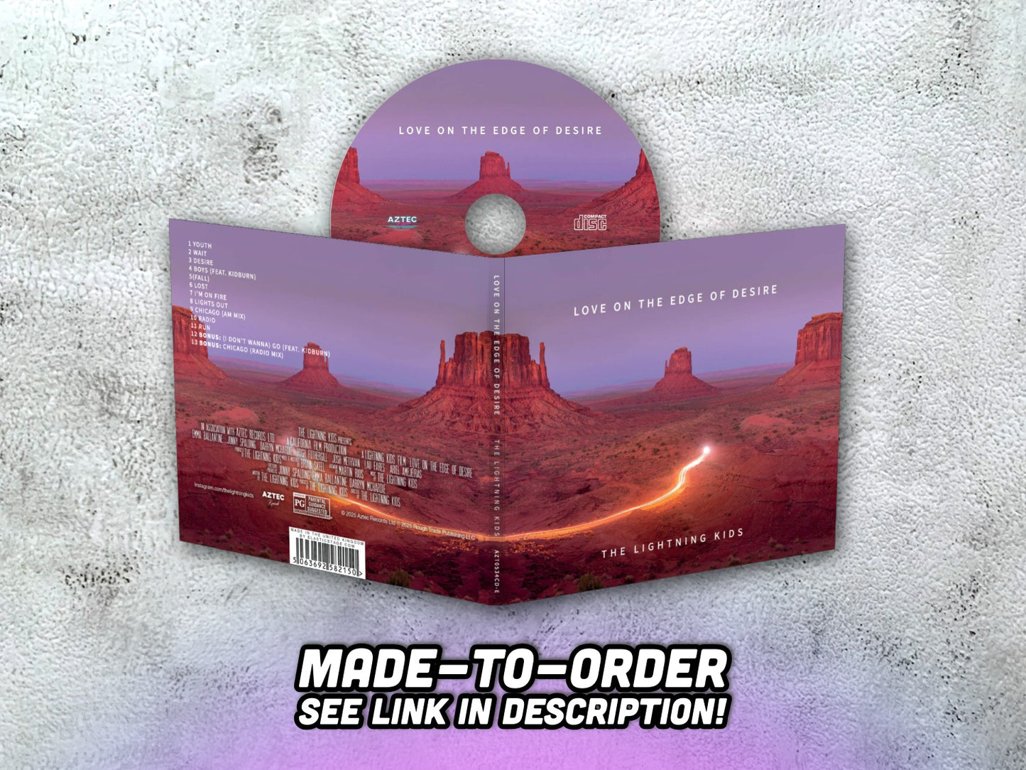 THE LIGHTNING KIDS - Love On The Edge Of Desire - CD-R (made-to-order, see description)