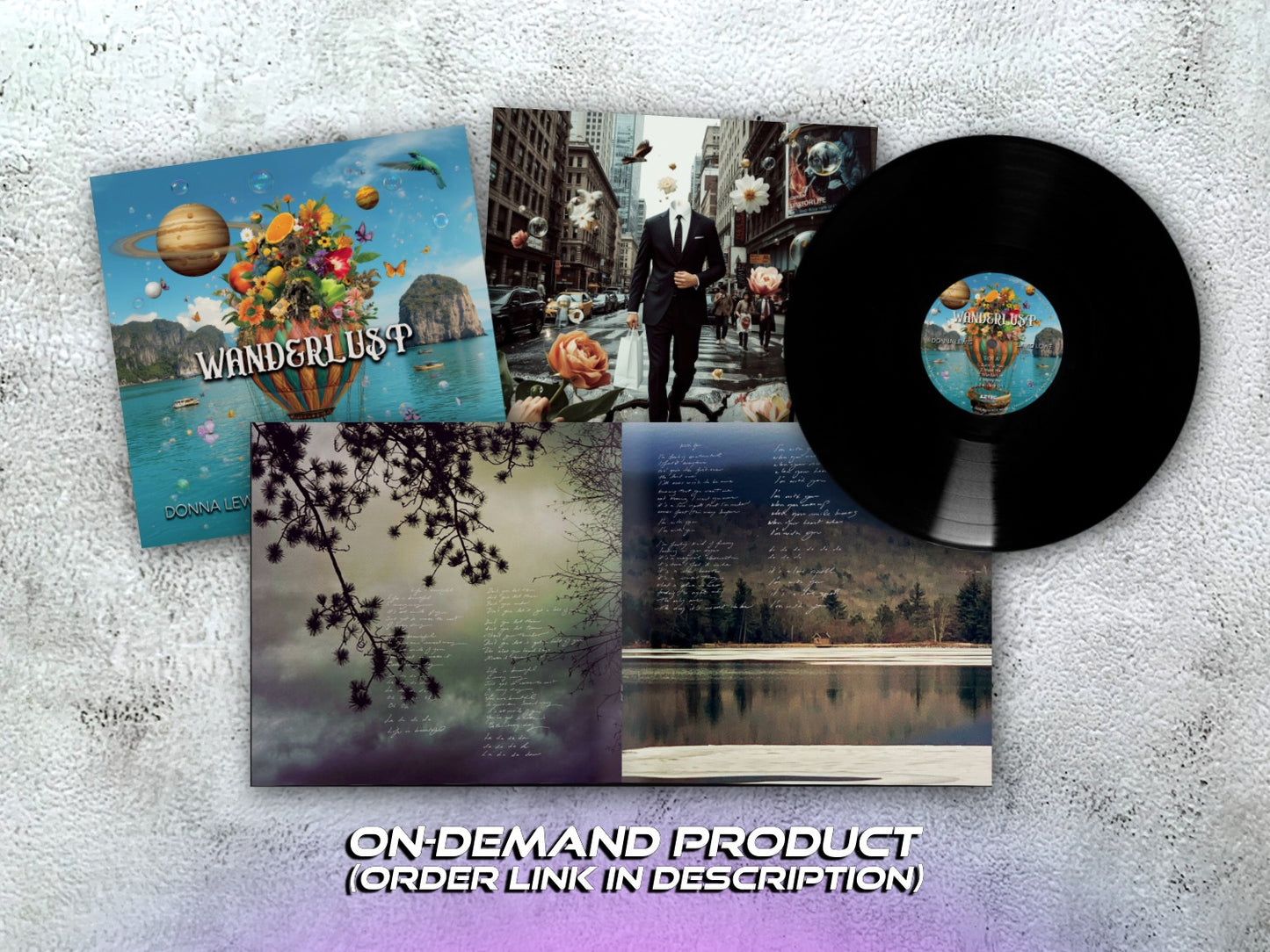 DONNA LEWIS & DAVID LOWE - Wanderlust - 12" BLACK VINYL + Booklet (on-demand, see description)