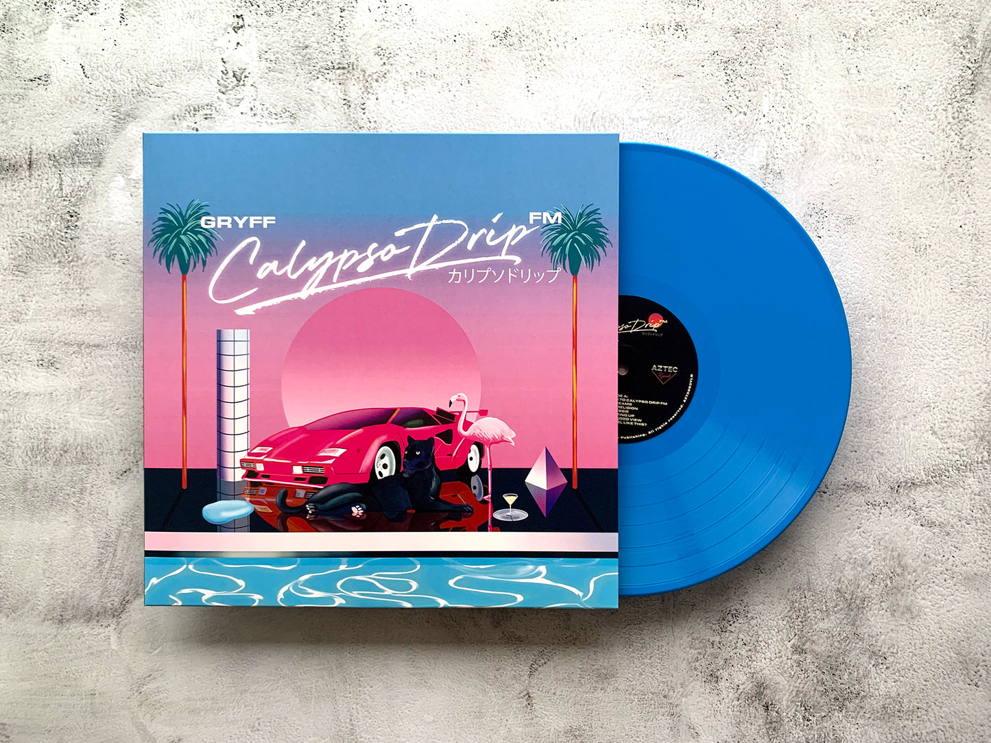 GRYFF - Calypso Drip FM - 12" BLUE Heavy Duty VINYL