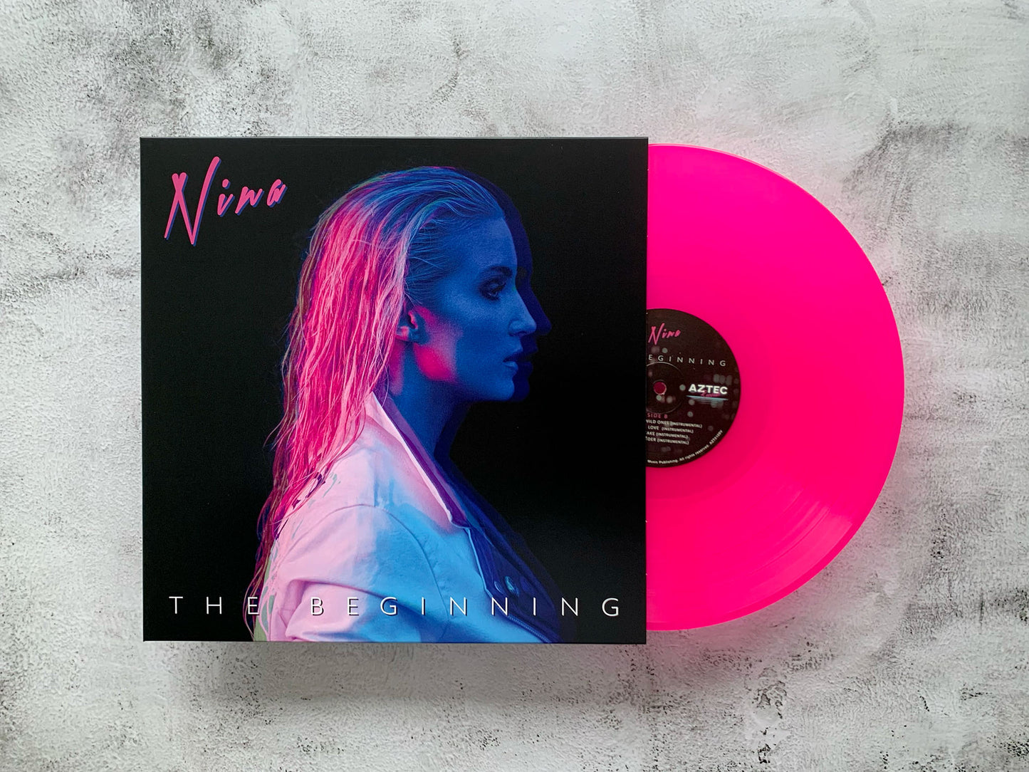 NINA - The Beginning - 12" Heavy Duty MAGENTA NEON VINYL