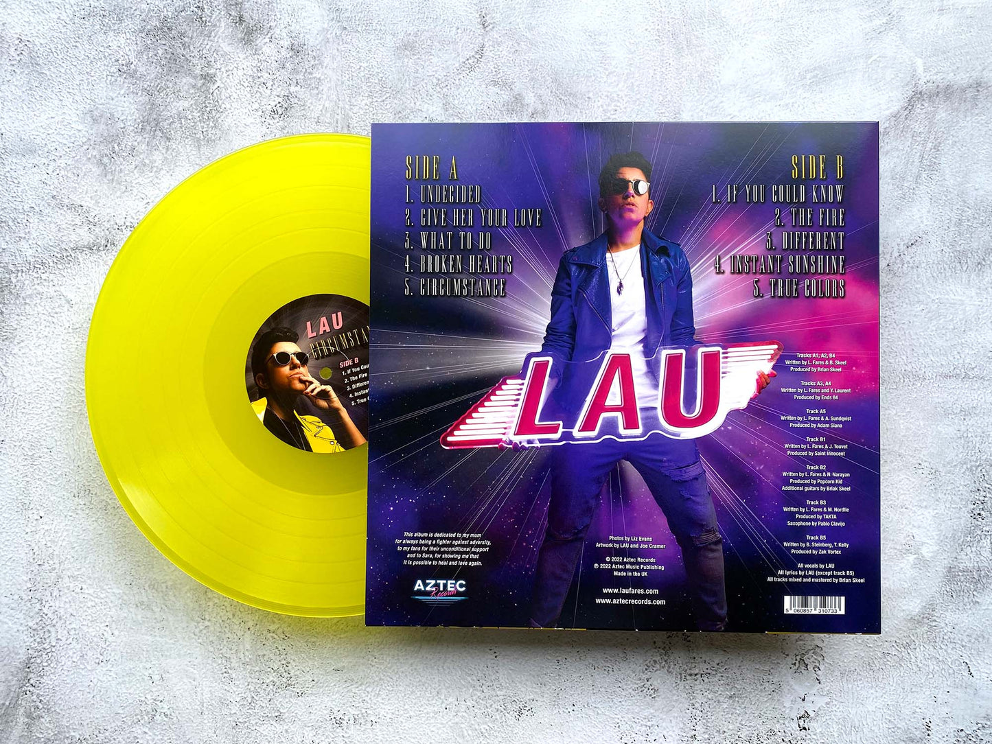 LAU - Circumstance - 12" Heavy Duty TRANSPARENT YELLOW VINYL