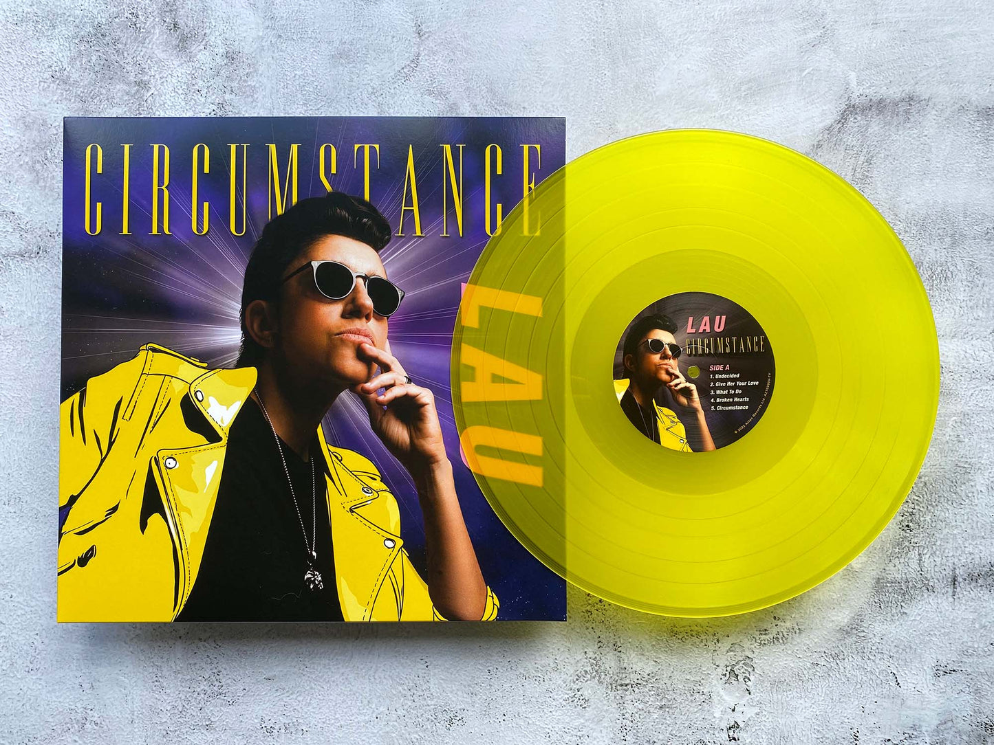 LAU - Circumstance - 12" Heavy Duty TRANSPARENT YELLOW VINYL