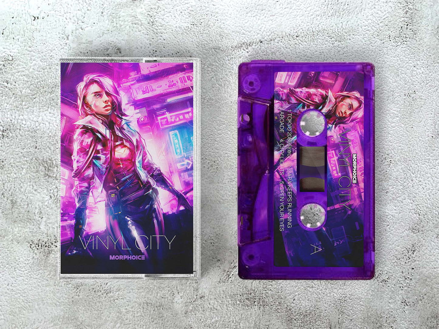MORPHOICE - Vinyl City - TRANSPARENT PURPLE Cassette