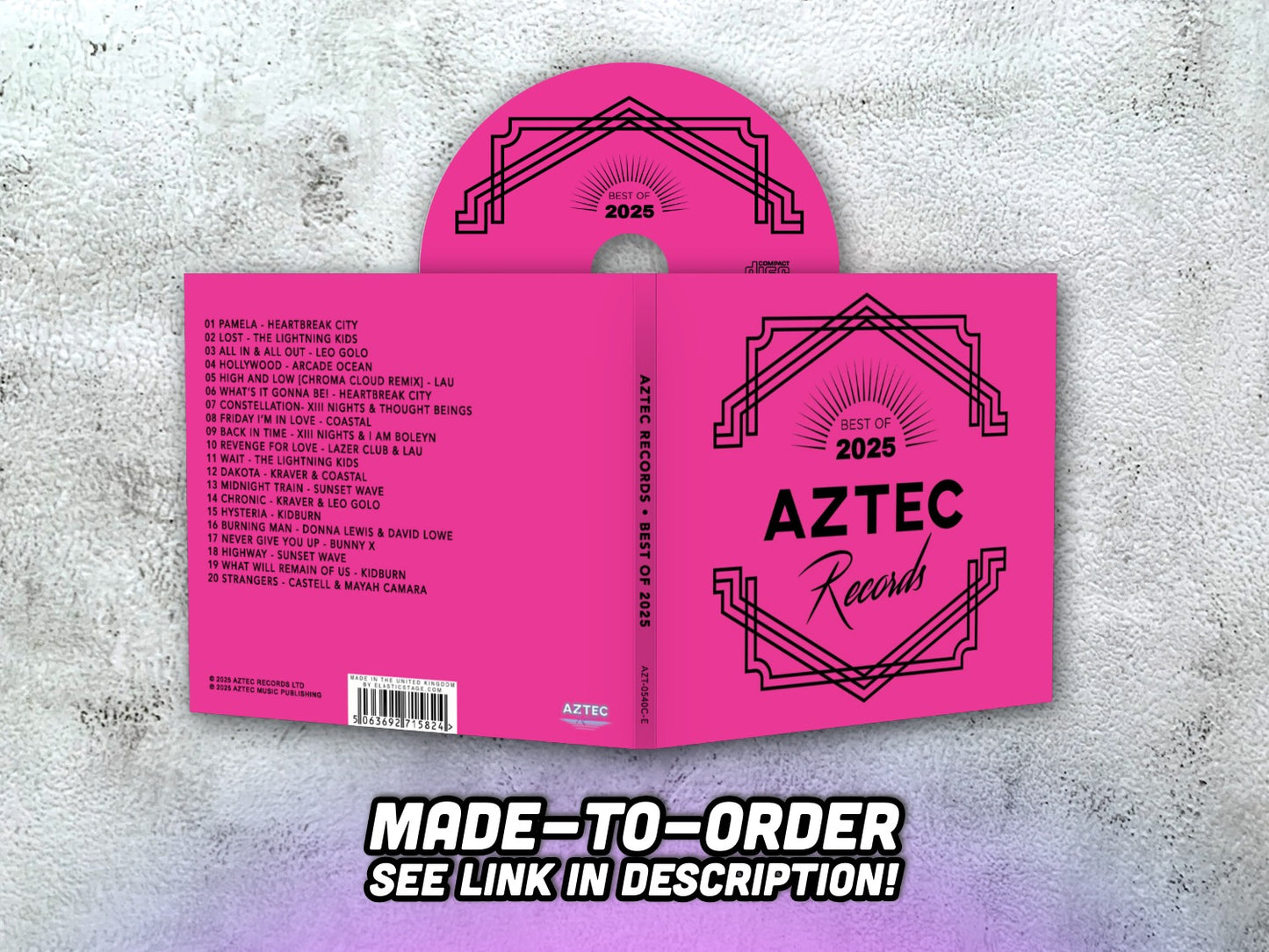 AZTEC RECORDS BEST OF 2025 - CD-R (made-to-order, see description)