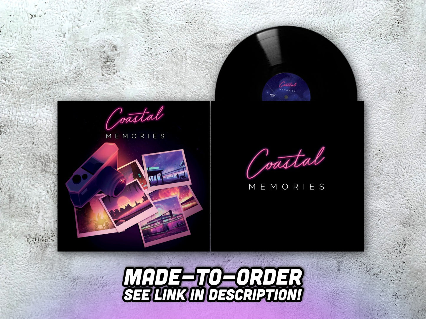 COASTAL - Memories - 12" BLACK VINYL (made-to-order, see description)