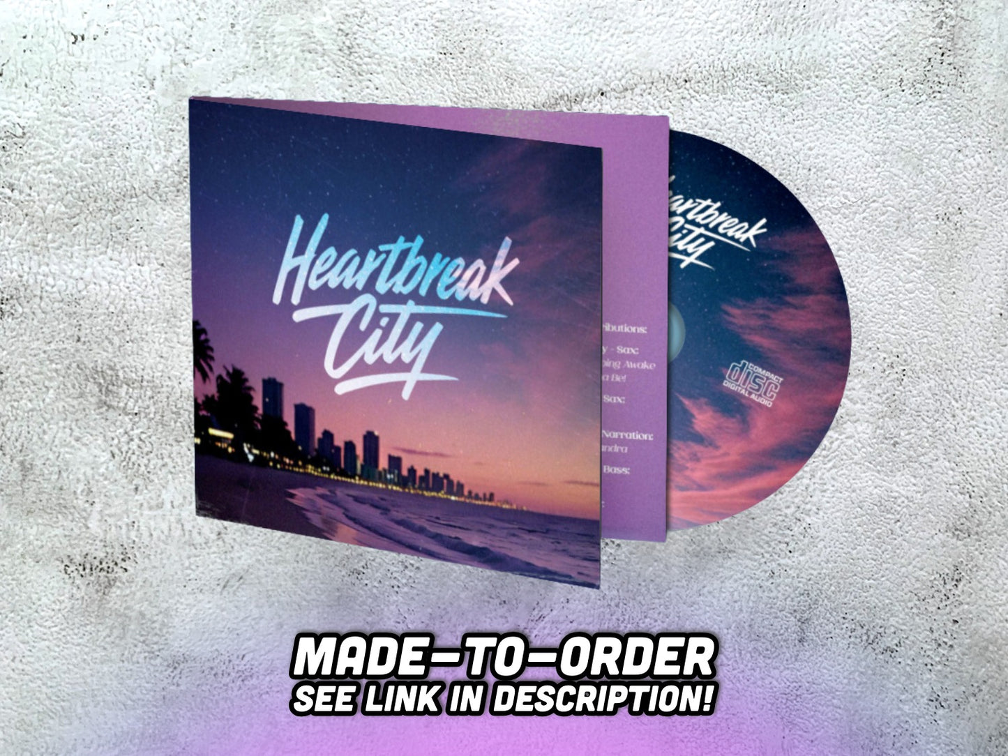 HEARTBREAK CITY - Heartbreak City - CD-R (made-to-order, see description)