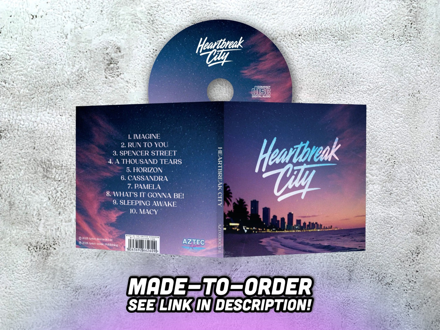 HEARTBREAK CITY - Heartbreak City - CD-R (made-to-order, see description)