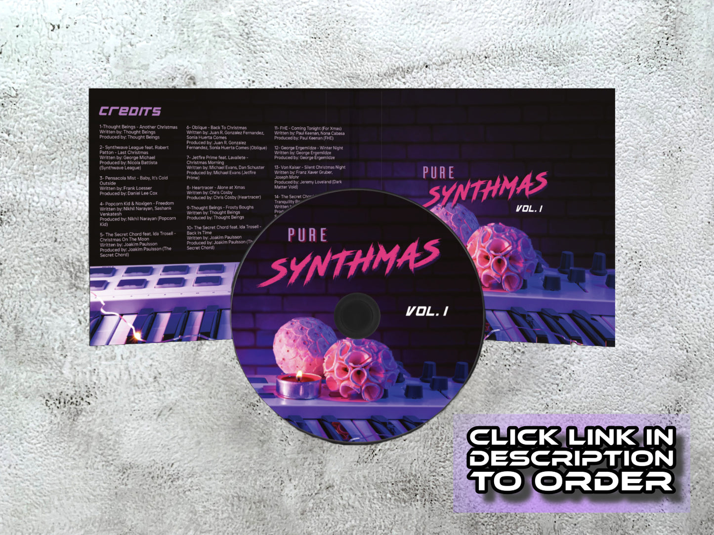 Pure Synthmas, Vol. 1 - CD-R (made-to-order, see description)
