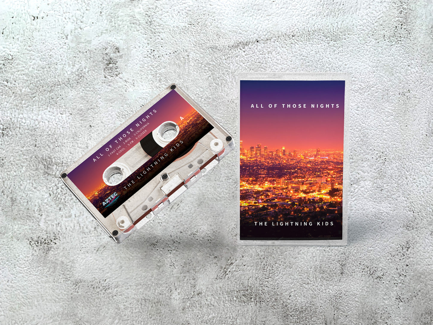 The Lightning Kids - All Of Those Nights cassette - Aztec Records