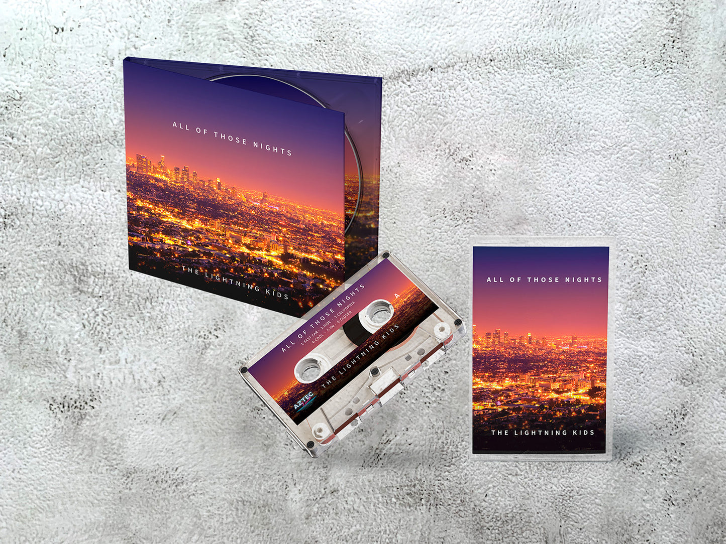 THE LIGHTNING KIDS - 'All Of Those Nights' CD-R + CASSETTE BUNDLE