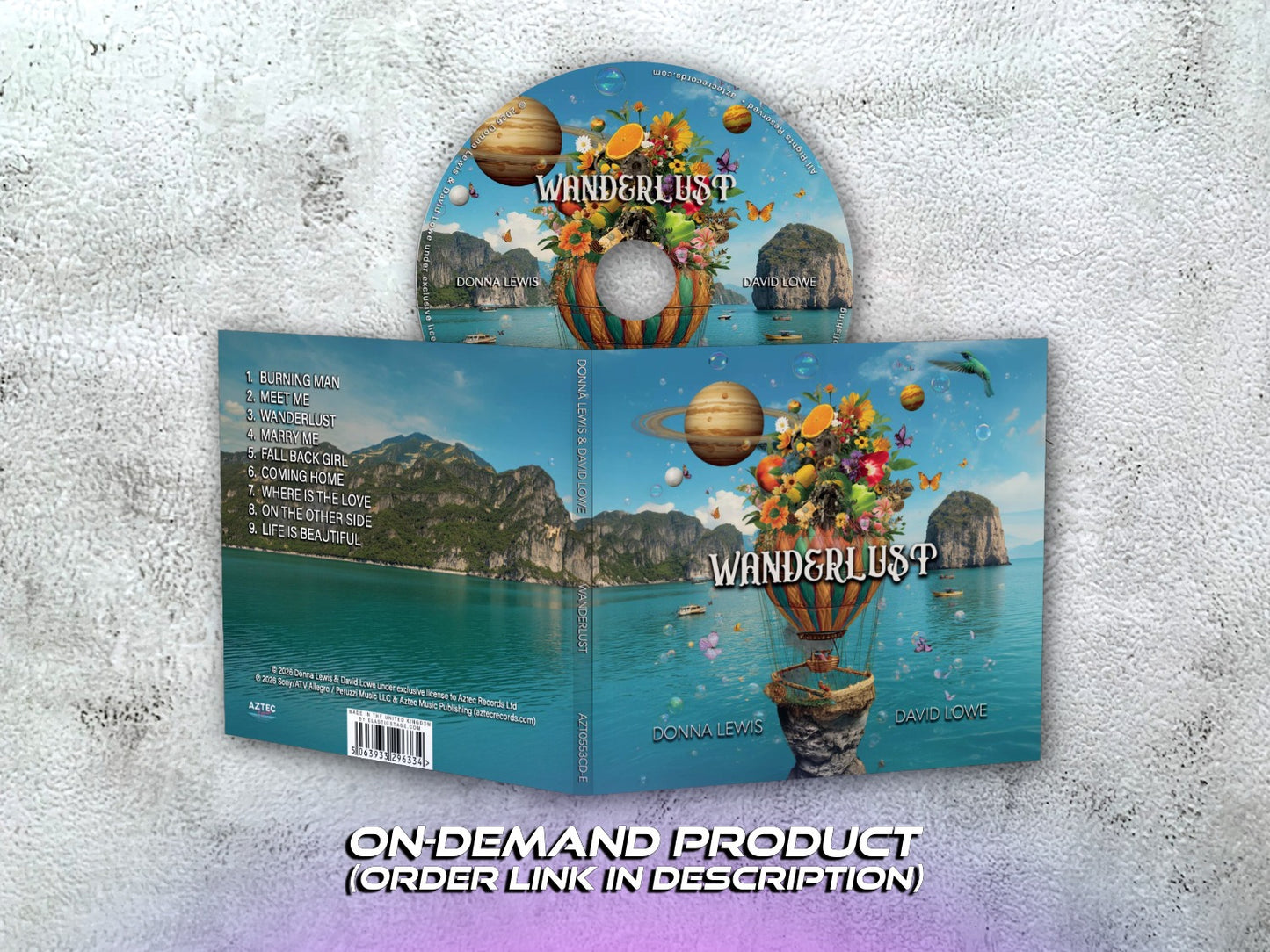 DONNA LEWIS & DAVID LOWE - Wanderlust - CD + Booklet (on-demand, see description)