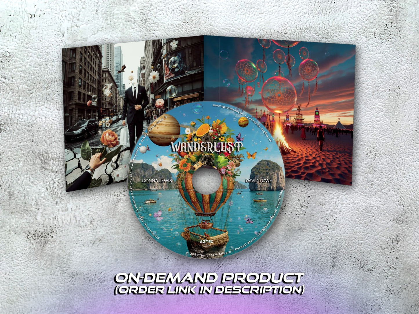 DONNA LEWIS & DAVID LOWE - Wanderlust - CD + Booklet (on-demand, see description)