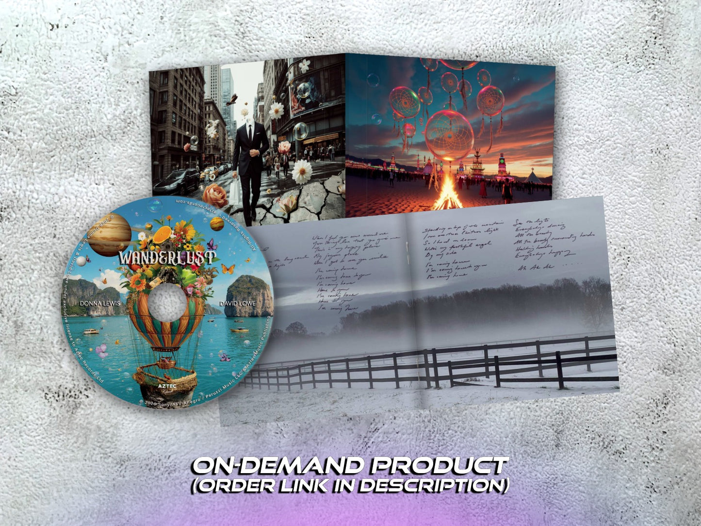 DONNA LEWIS & DAVID LOWE - Wanderlust - CD + Booklet (on-demand, see description)