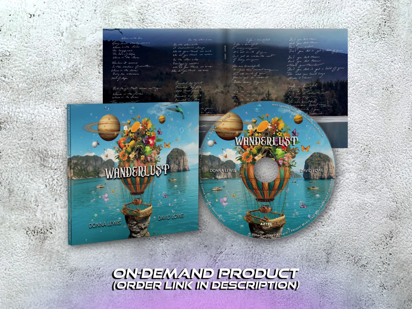 DONNA LEWIS & DAVID LOWE - Wanderlust - CD + Booklet (on-demand, see description)