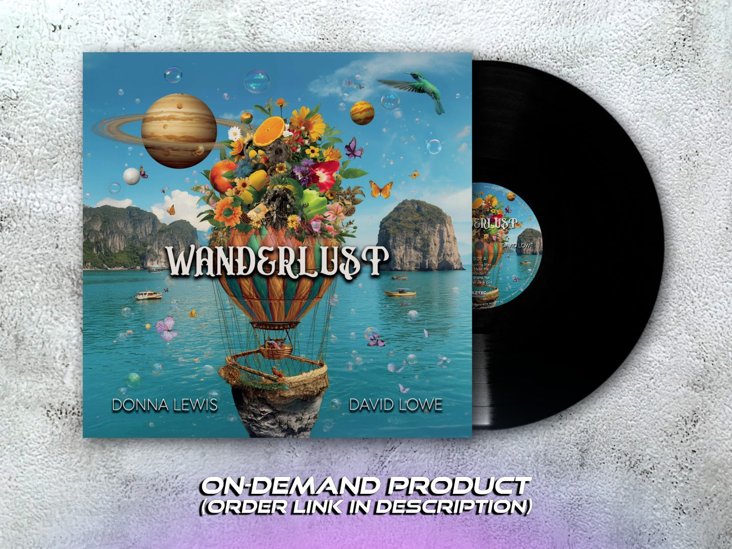 DONNA LEWIS & DAVID LOWE - Wanderlust - 12" BLACK VINYL + Booklet (on-demand, see description)