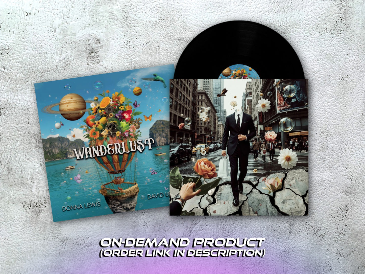 DONNA LEWIS & DAVID LOWE - Wanderlust - 12" BLACK VINYL + Booklet (on-demand, see description)