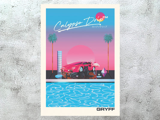 GRYFF - Calypso Drip FM - Poster A2 (Gloss) 130 gsm