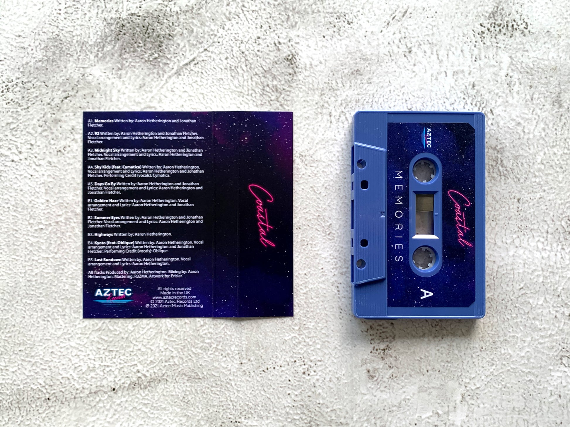 COASTAL - Memories - ROYAL PURPLE Cassette – Aztec Records